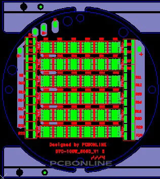 COB LED PCB designed by PCBONLINE